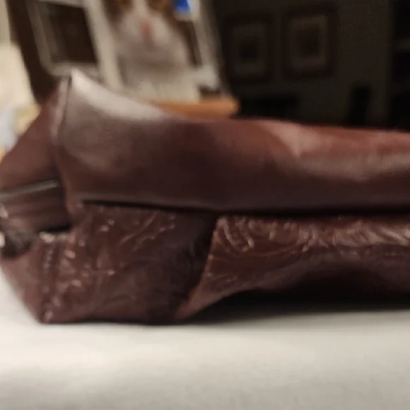 Rosetti Brown BURGANDY FAUX LEATHER SHOULDER/CROSS BODY BAG - Picture 8 of 15